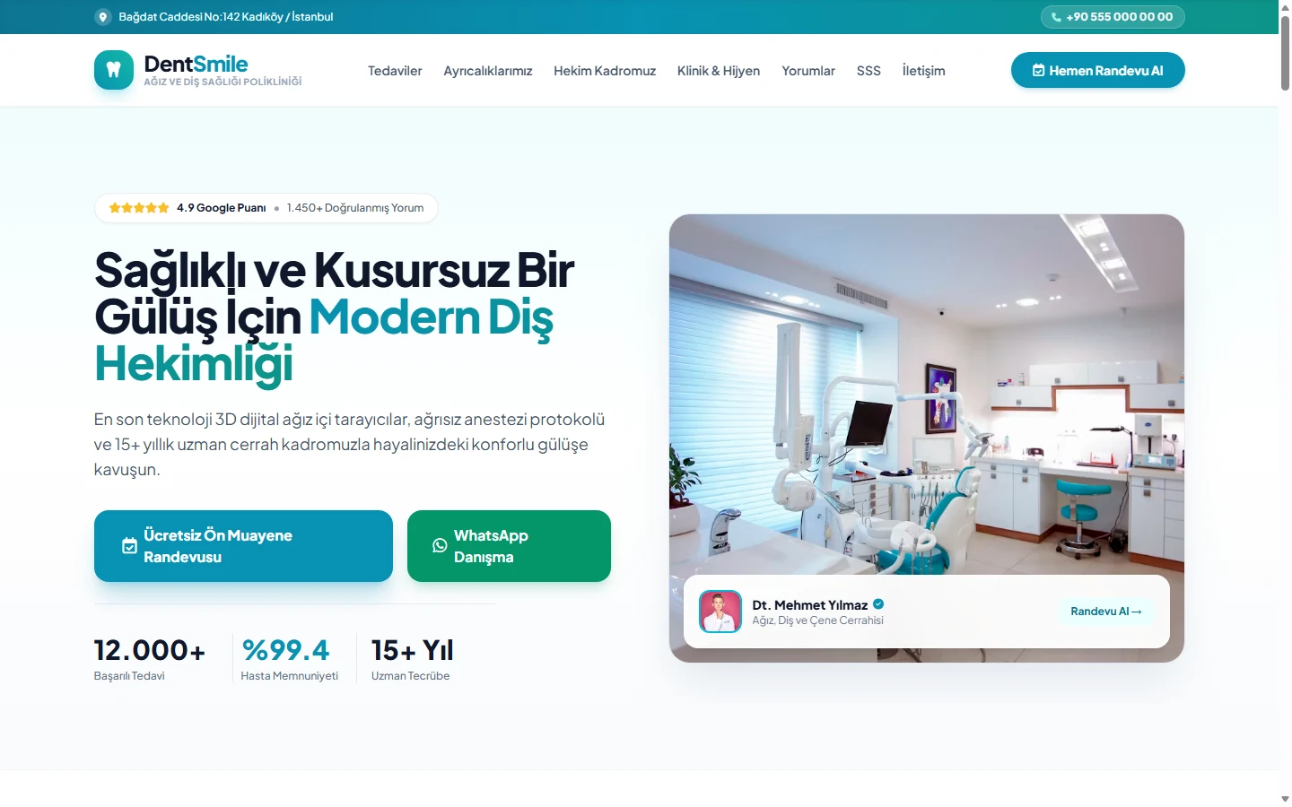 Hush Yazılım - Modern Web ve Online Randevu Platformu Örneği
